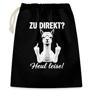 Direct alpaca announcement - Gift Bag 40 x 50 cm - black - Front