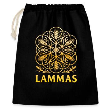 Lammas - Flower of Life from Grain - Gift Bag 40 x 50 cm - black - Front