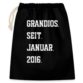 10th birthday January 2016 - Gift Bag 40 x 50 cm - black - Front