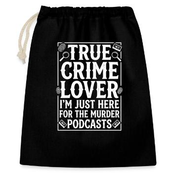 True Crime Podcast Fan - Gift Bag 40 x 50 cm - black - Front