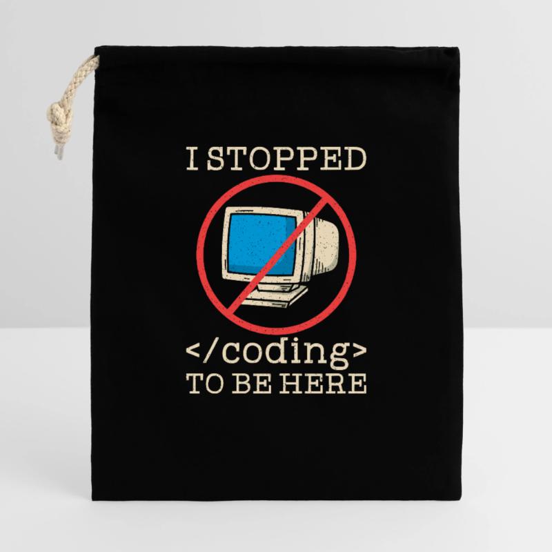Coding funny saying programmer Gift Bag 40 x 50 cm