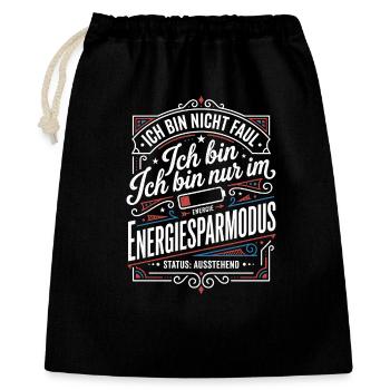 I'm in power saving mode - Gift Bag 40 x 50 cm - black - Front