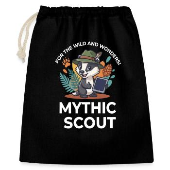 Mythic Scout Badger Wild And Wonders Design - Gift Bag 40 x 50 cm - black - Front