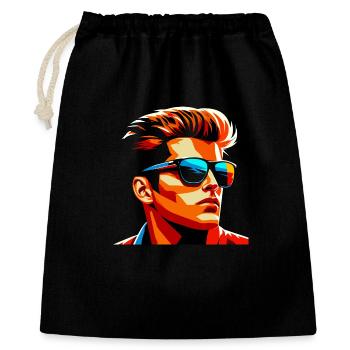 Rocking Rebell Style of the 80s - Gift Bag 40 x 50 cm - black - Front
