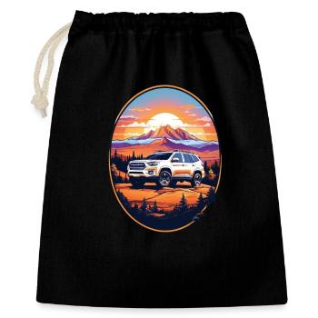 Off-road vehicle 4x4 - Gift Bag 40 x 50 cm - black - Front