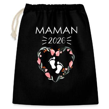 Cœur de Mamans 2026 Empreinte Bébé - Gift Bag 40 x 50 cm - black - Front