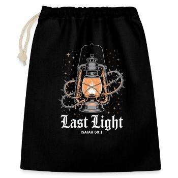 Lanterne Vintage Christian - Sac cadeau 40 x 50 cm - noir - Devant
