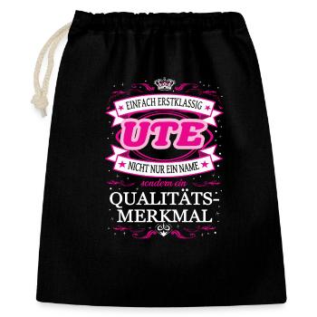 Quality feature Ute simply first-class - Gift Bag 40 x 50 cm - black - Front