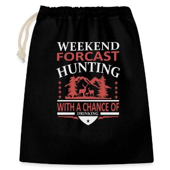 Hunting Weekend - Gift Bag 40 x 50 cm - black - Front