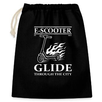 Conception de scooters électriques - Roulez dans le futur - Sac cadeau 40 x 50 cm - noir - Devant