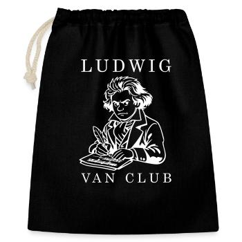 Beethoven - Sac cadeau 40 x 50 cm - noir - Devant