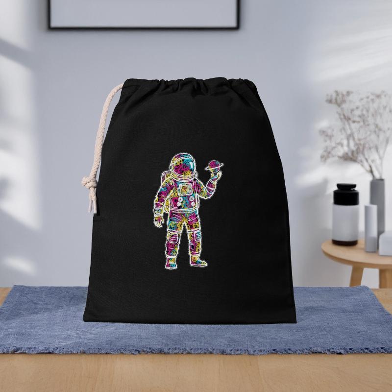 Space Astronaut Scribble Planet Scribbles Gift Bag 40 x 50 cm