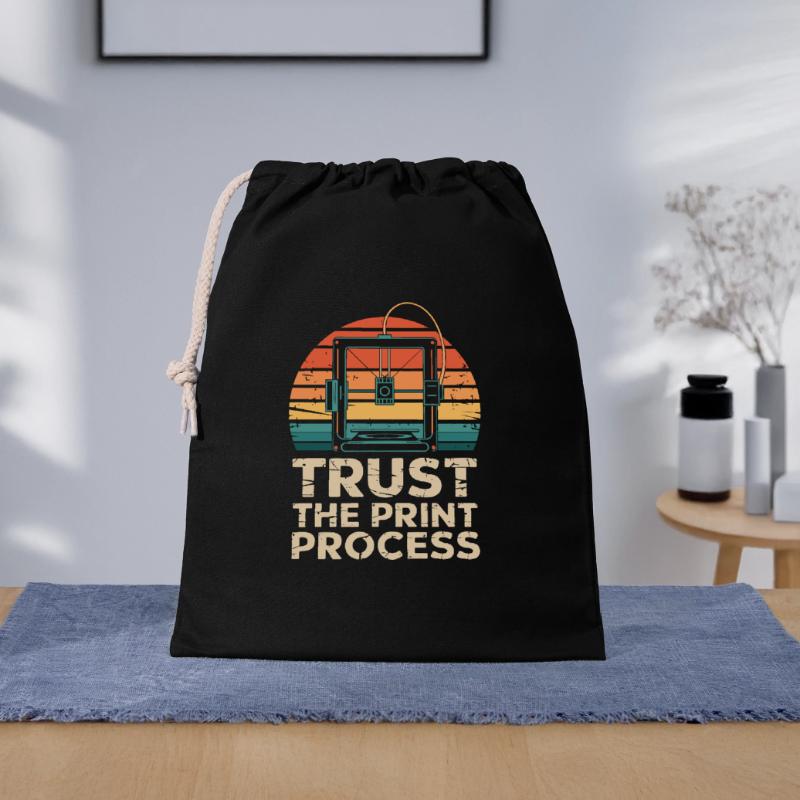 Trust The Print Process Retro 3D Printer Gift Bag 40 x 50 cm