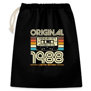 Original 1988 Retro Hits - Gift Bag 40 x 50 cm - black - Front