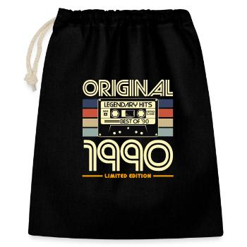 Original 1990 Heritage Cassette - Gift Bag 40 x 50 cm - black - Front