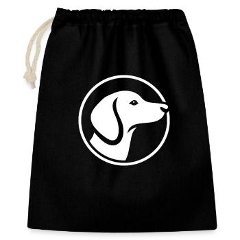 Dachshund Logo – Minimalist Dog Emblem - Gift Bag 40 x 50 cm - black - Front