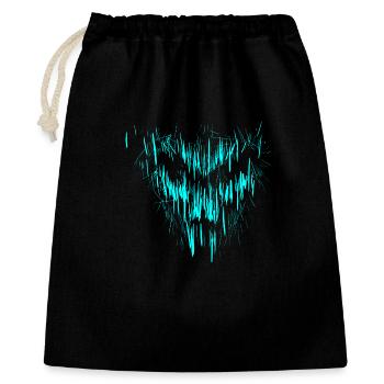 Turquoise skull - Gift Bag 40 x 50 cm - black - Front