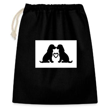 Cocker Spaniel - Sac cadeau 40 x 50 cm - noir - Devant