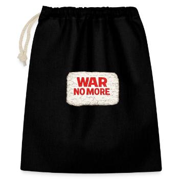 War No More – Sticker Peace & Humanity  - Sac cadeau 40 x 50 cm - noir - Devant