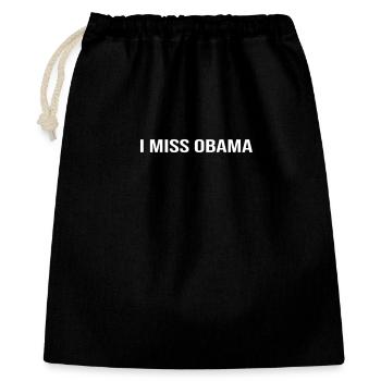 I Miss Obama - Gift Bag 40 x 50 cm - black - Front