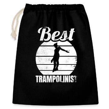 Drôle de pull trampoline - Sac cadeau 40 x 50 cm - noir - Devant
