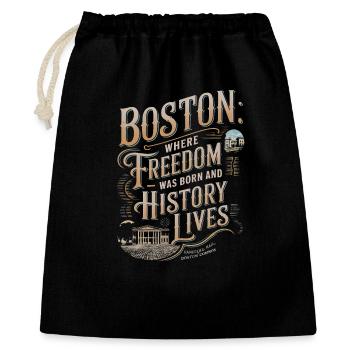 Boston: Where Freedom Was Born and History Lives - Gift Bag 40 x 50 cm - black - Front