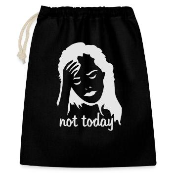 Gestures of a woman with a headache - Gift Bag 40 x 50 cm - black - Front