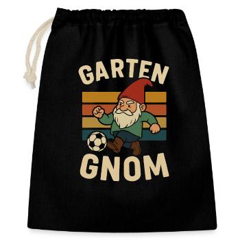 Nain de jardin coups de pied Soccer - Sac cadeau 40 x 50 cm - noir - Devant
