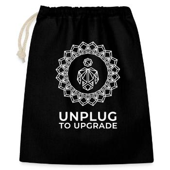 Digital Detox Mandala - Gift Bag 40 x 50 cm - black - Front