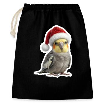 Happy calopsitte fête avec nous - Sac cadeau 40 x 50 cm - noir - Devant