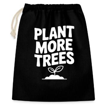 Plant More Trees - Gift Bag 40 x 50 cm - black - Front