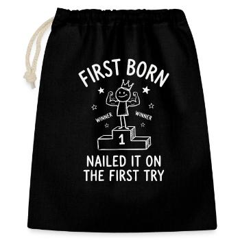 Chef-d’œuvre final du département Enfant Aîné - Sac cadeau 40 x 50 cm - noir - Devant