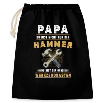 Dad – You're not just the hammer | Funny Daddy - Gift Bag 40 x 50 cm - black - Front