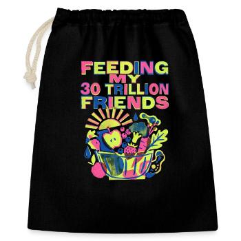 30 000 milliards d’amis Nutrition - Sac cadeau 40 x 50 cm - noir - Devant