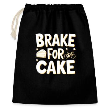 Gâteau de vélo sucré Conception de motivation - Sac cadeau 40 x 50 cm - noir - Devant