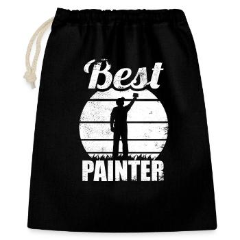 Bester Maler und Lackierer - Geschenkbeutel aus Baumwolle (40 x 50 cm) - Schwarz - Vorne
