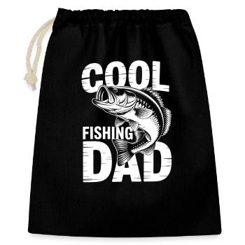 Motif poisson pour les papas cool - Sac cadeau 40 x 50 cm - noir - Devant