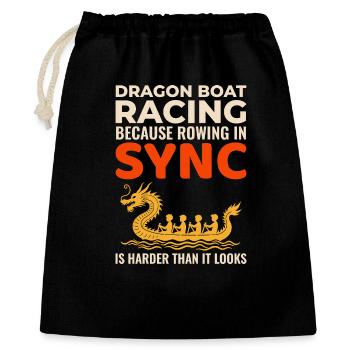 Dragon Boat Race Team Spirit  - Sac cadeau 40 x 50 cm - noir - Devant