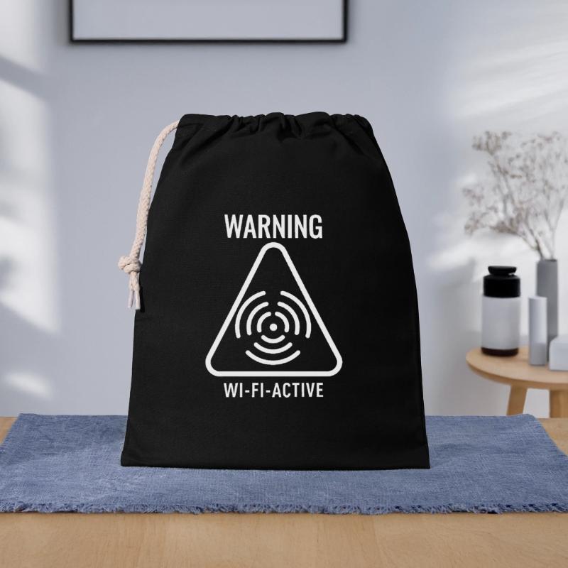 WiFi Active Warning Triangle Gift Bag 40 x 50 cm