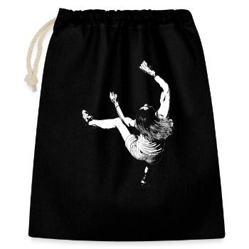 Motif d’escalade pour produits sombres - Sac cadeau 40 x 50 cm - noir - Devant