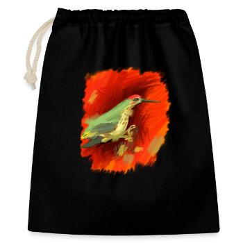 Cadeau en rouge et vert, super, haute qualité - Sac cadeau 40 x 50 cm - noir - Devant
