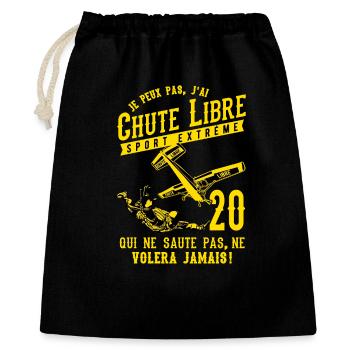 Chute Libre Sport Extrême 2020 - Sac cadeau 40 x 50 cm - noir - Devant