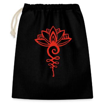 Eternal red lotus - Gift Bag 40 x 50 cm - black - Front