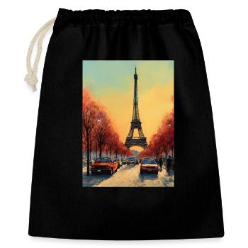 Paris Eiffel Tower - Gift Bag 40 x 50 cm - black - Front