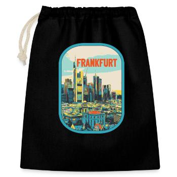 Frankfurt in Colour: Urban Illustration - Gift Bag 40 x 50 cm - black - Front