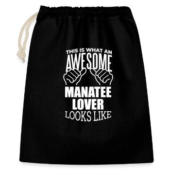 Manatee - Gift Bag 40 x 50 cm - black - Front