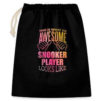 Snooker - Gift Bag 40 x 50 cm - black - Front