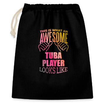 Tuba - Gift Bag 40 x 50 cm - black - Front