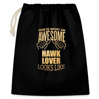 Hawk - Gift Bag 40 x 50 cm - black - Front