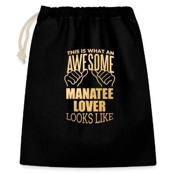 Manatee - Gift Bag 40 x 50 cm - black - Front